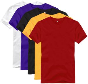 Mens Plain Round Neck T-Shirt