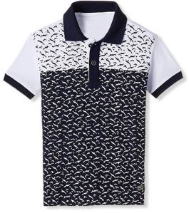 Mens Printed Collar T Shirt