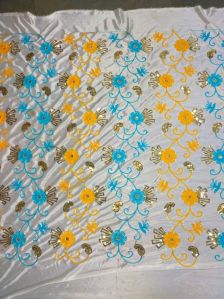 Indian Polyester Embroidery Mandap Fabric