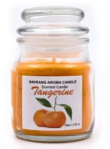 Tangerine Glass Jar Scented Candle