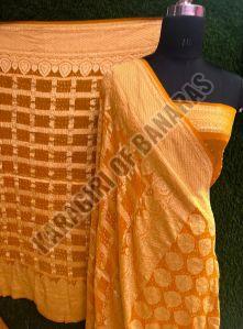 Yellow Chiffon Sarees