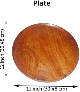 Wooden Round Plate