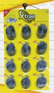 XTRAA SAFAI SS SCRUBBER 18 GRM 12PC PACK