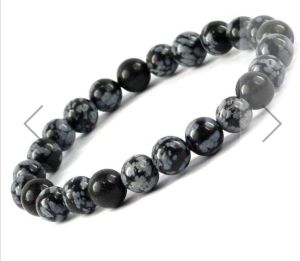 Snowflake Obsidian Gemstone Bracelets