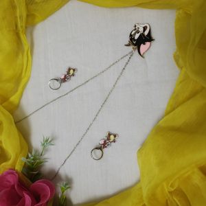 tom jerry inspired jewelry set