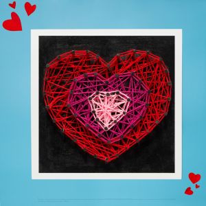 Heart String Wall Art