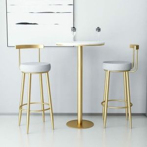 Golden Iron Table Chair Set