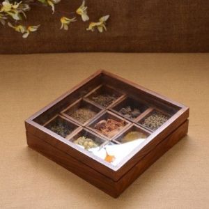 Wooden Spice Box