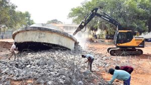 Overhead water tank demolition contractors in bangalore
