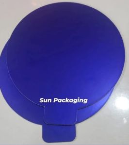 Blue Round Cake Base Board With Tab