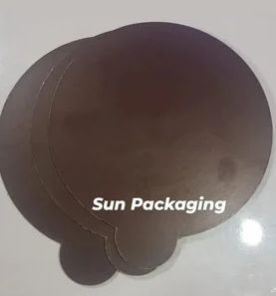 Brown Round Cake Base Board With Tab