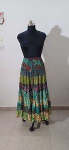 long multi frill skirt for women and girls