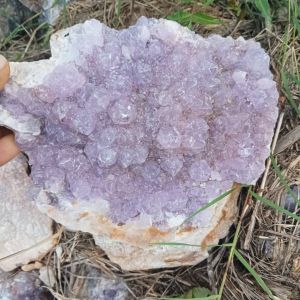 Natural crystal amethyst rocks