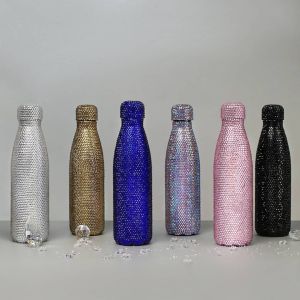 500ml stainless steel Rhinestone Bottle - Handmade