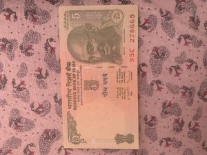 5 rupees Old Note