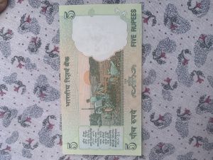 5 Rupees old notes