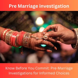 Pre Marriage investigation