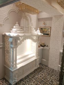 White Marble Home Temple