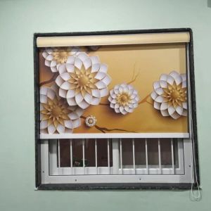 PVC Floral Printed Window Blinds