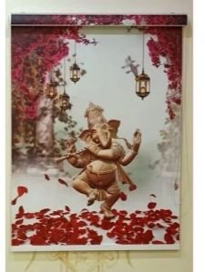 PVC Ganesha Printed Window Blinds