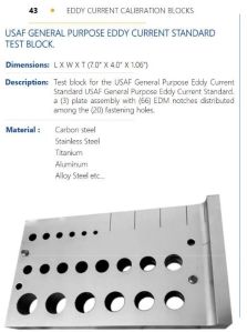 usaf general purpose eddy current standard test block