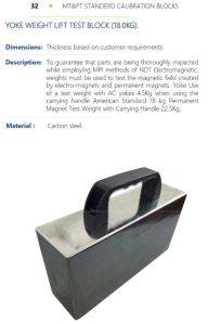 YOKE WEIGHT LIFT TEST BLOCK (18.0KG).