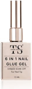 THR3E STROKES Gel Nail Glue UV - 6 in 1 Gel Glue for Nail Ti