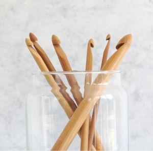 bambo wood crochet hooks