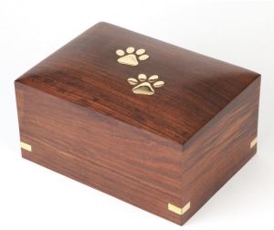 wooden pet urn box