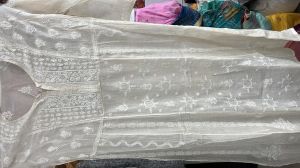 Mul Chanderi Anarkali dupatta