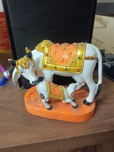 Marble Kamdhenu Cow Statue