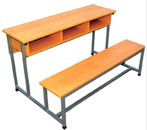 Wooden School Bench