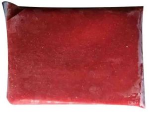 Frozen Red guava pulp