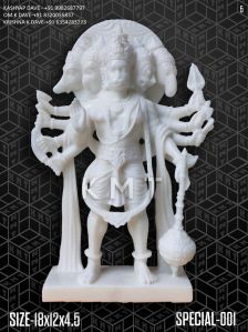 Marble Panchmukhi Hanuman Statue