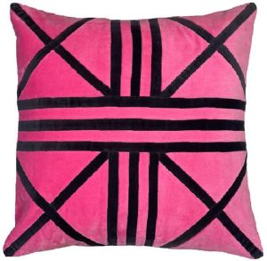 Pink and Black Pattern Pillow Case