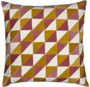 Velvet Patchwork Design Pillow Case