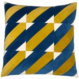 Vlevet Patchwork with Stripes Design Pillow Case