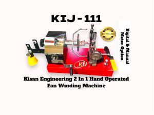 kisan engineering kij-111 hand operated ceiling fan winding machine