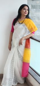 Block Printed Sarees