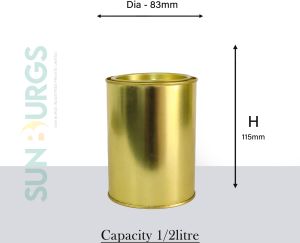 Ghee Tin Container 500 ML