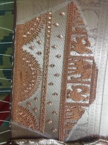 hand embroidery aari work fabric