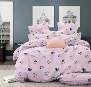 Comforter set 4pcs, Glace cotton, Double Bed