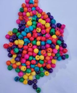 Colorful Round Wooden Beads