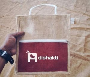 Printed Jute Grocery Bag