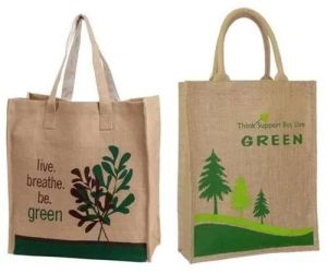 Printed jute promotional bag