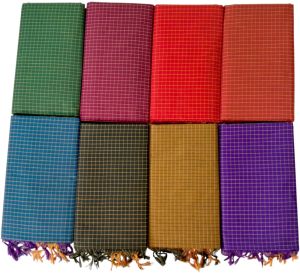 Premium Quality Kalyani Checked Cotton Sarees