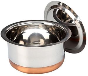 Round Stainless Steel Tope With Lid