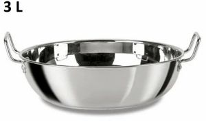 3 Litre Round Stainless Steel Kadai