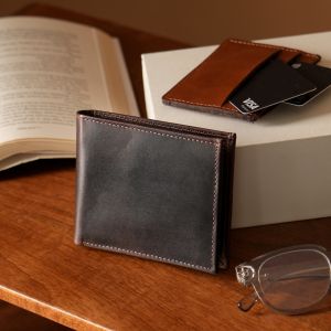 Mens Black Luxe Leather Wallet