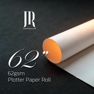 62 GSM 62'' ECONOMY WHITE PLOTTER PAPER ROLL